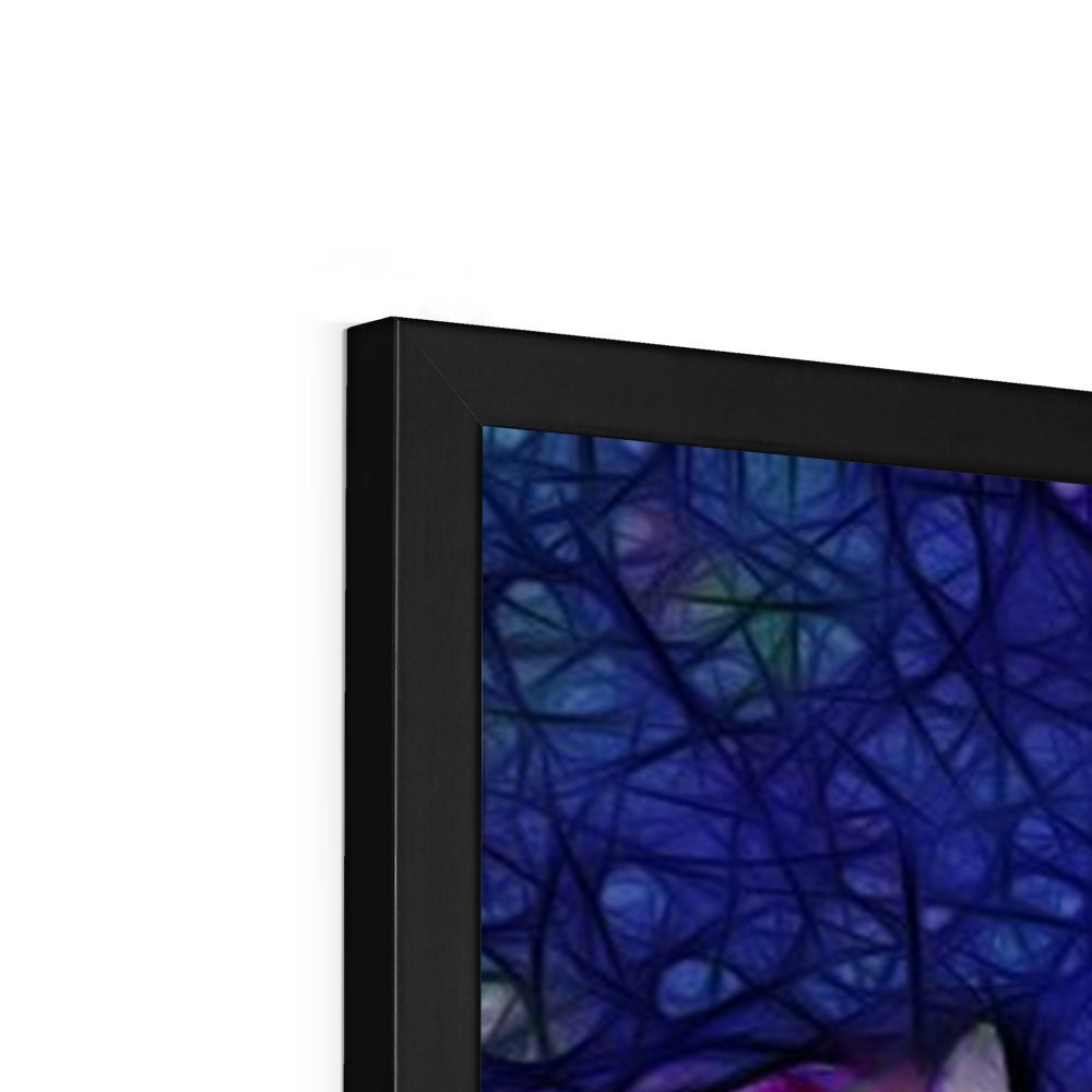 Abstract Pink Carnations Framed Print