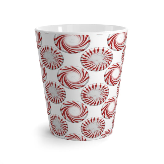 Peppermint Candy Dots Latte mug