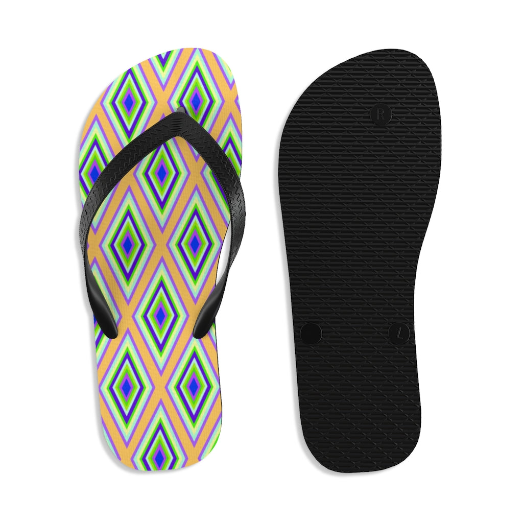 Colorful diamonds Variation 1 Unisex Flip-Flops