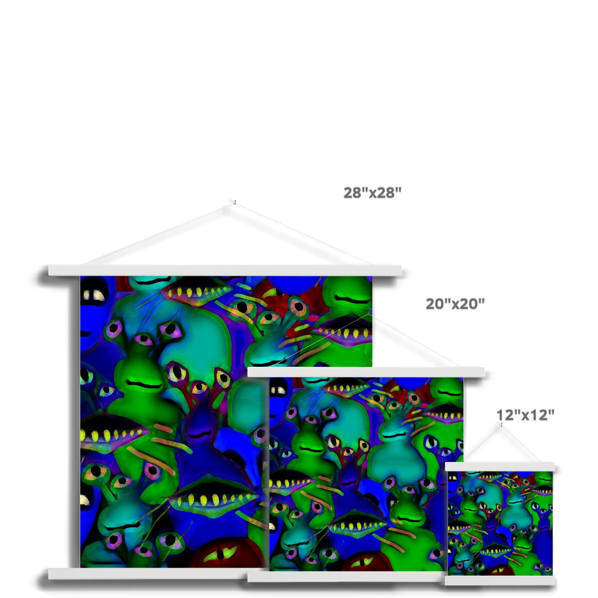 Aliens Collage Fine Art Print with Hanger
