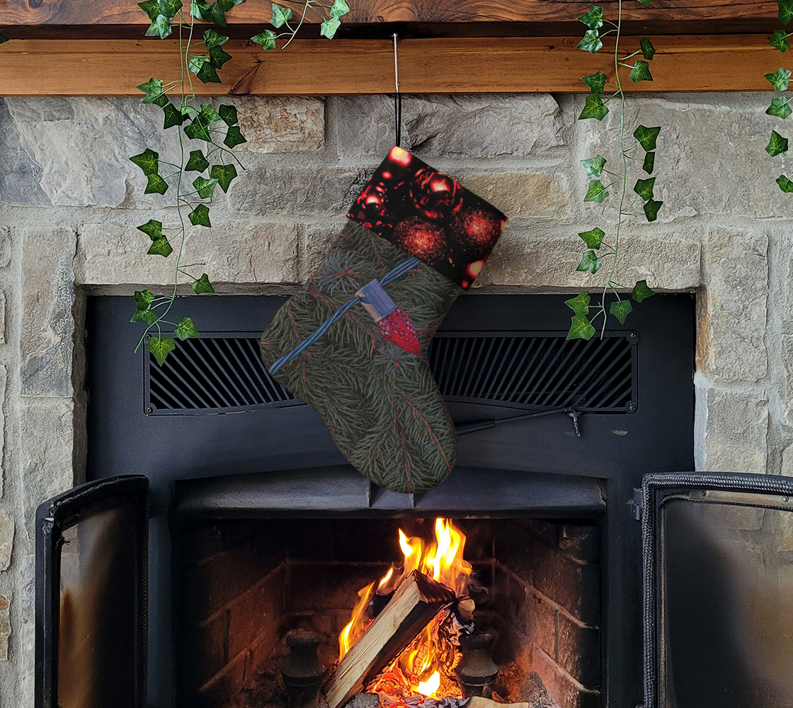 Lights on The Tree Holiday Stocking