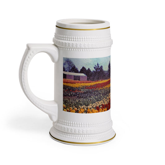 Field of Tulips Stein Mug