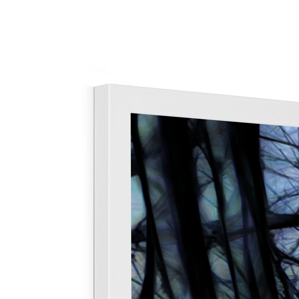 Twilight Icicles Framed Print