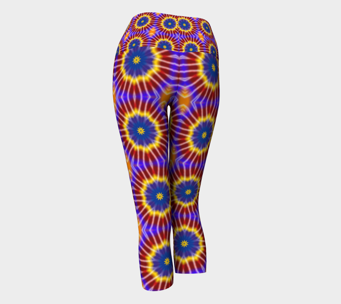 Rainbow Tie Dye Yoga Capris