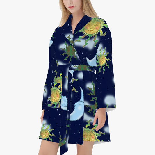 Antique Sun Women's Loose-fitting Bathrobe