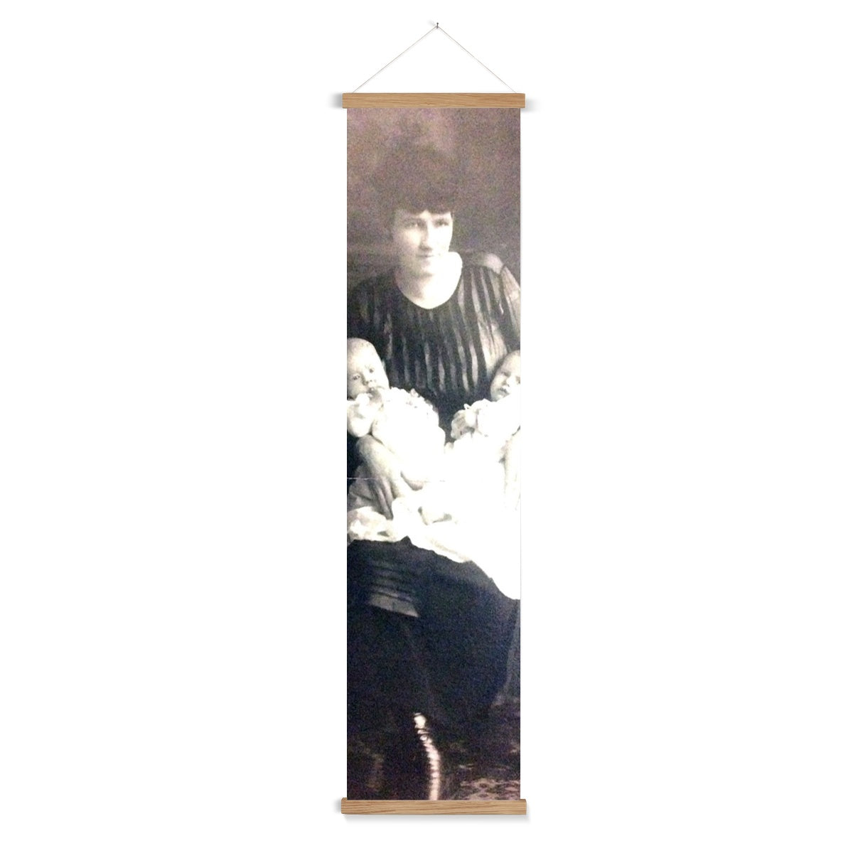 Early 1900s Mother and Twins Wall Height Chart