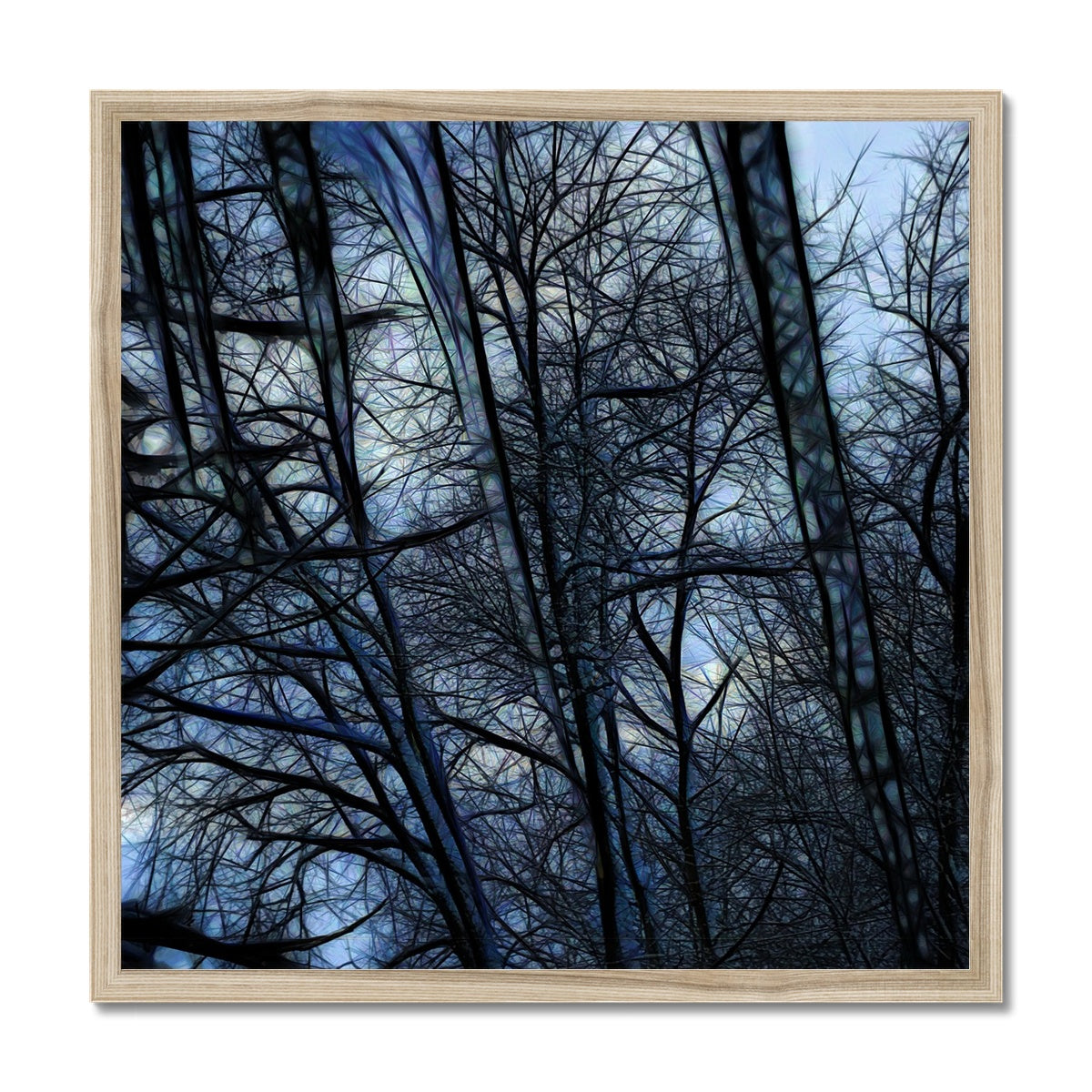 Twilight Icicles Framed Print