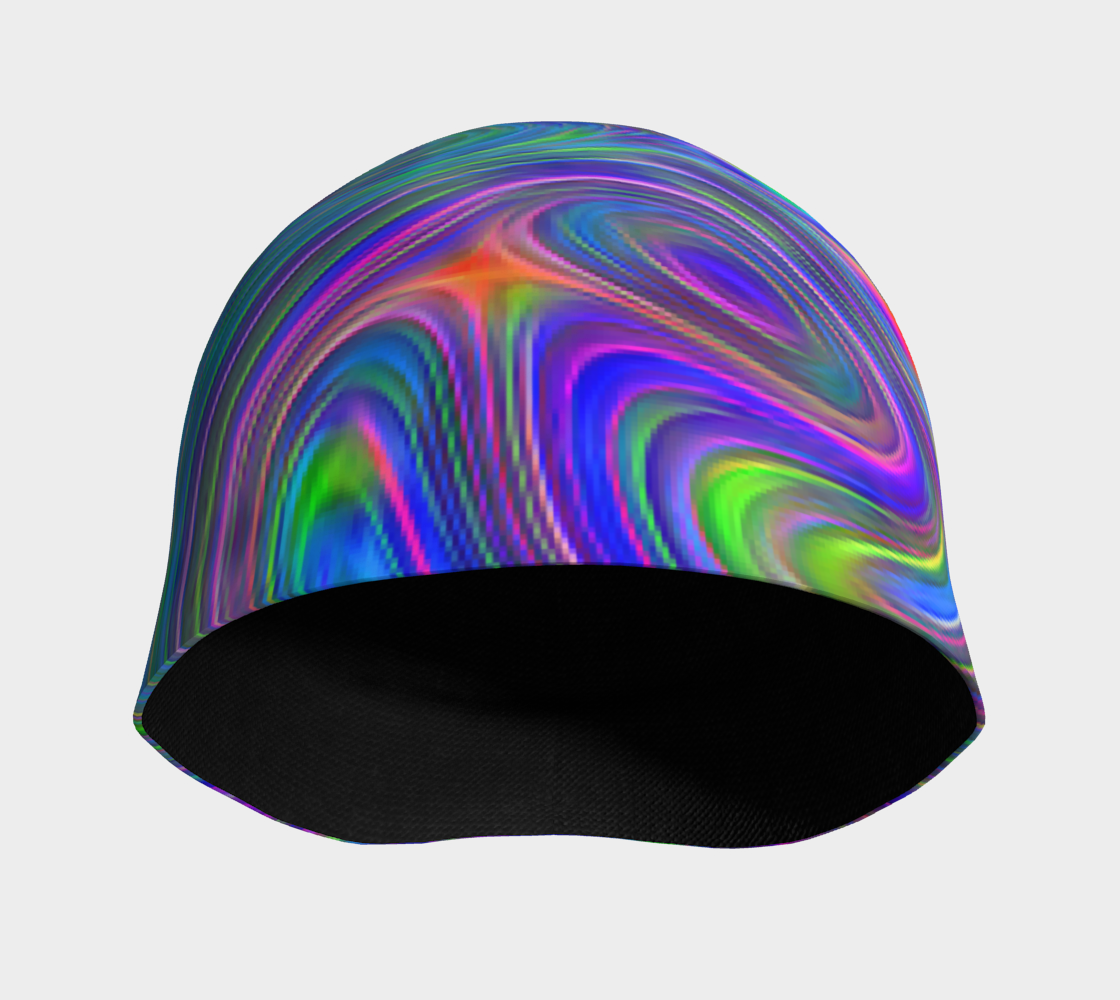 Abstract In Blue Hat