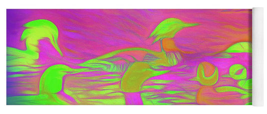 Birds Ducks - Yoga Mat