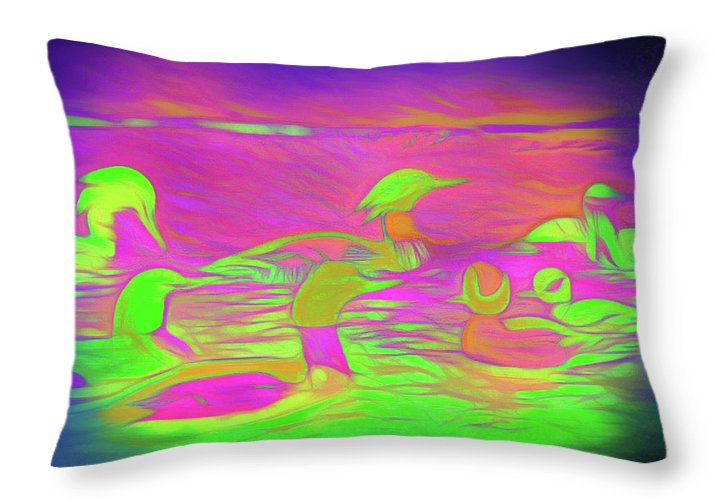 Birds Ducks - Throw Pillow