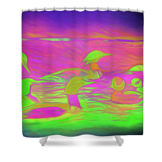 Birds Ducks - Shower Curtain