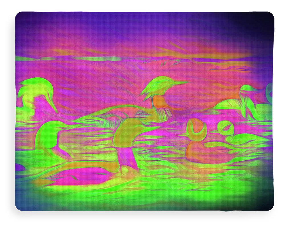 Birds Ducks - Blanket