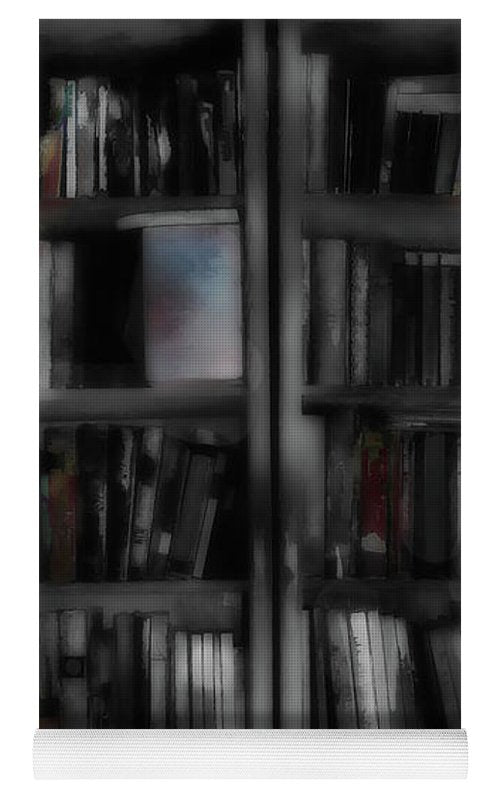 Black and White Bookshelves - Yoga Mat