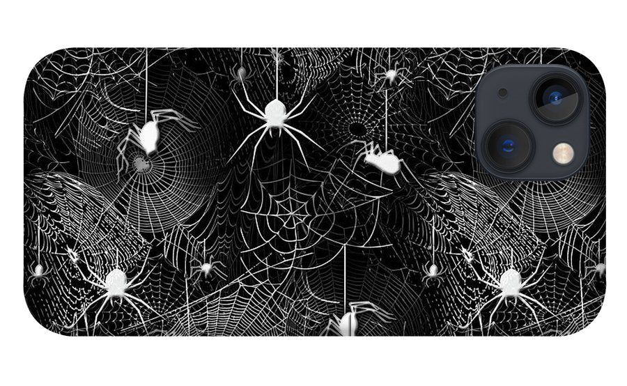 Black and White Spiders - Phone Case