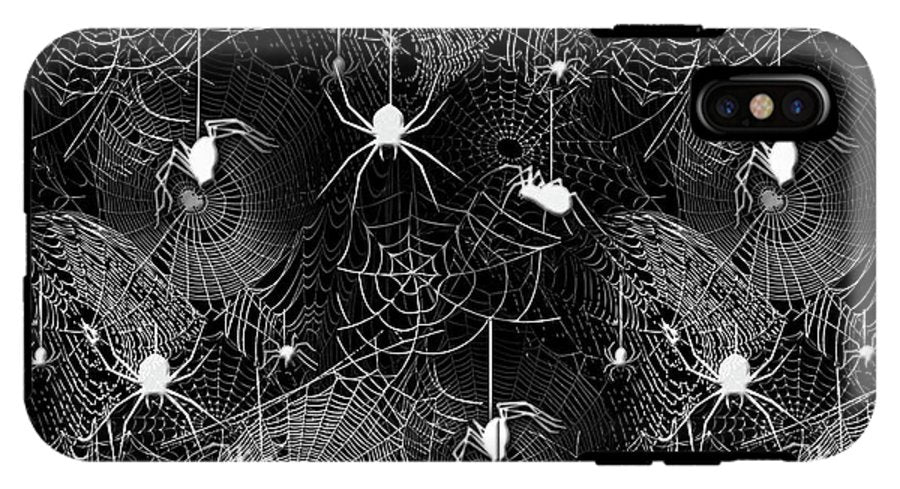 Black and White Spiders - Phone Case