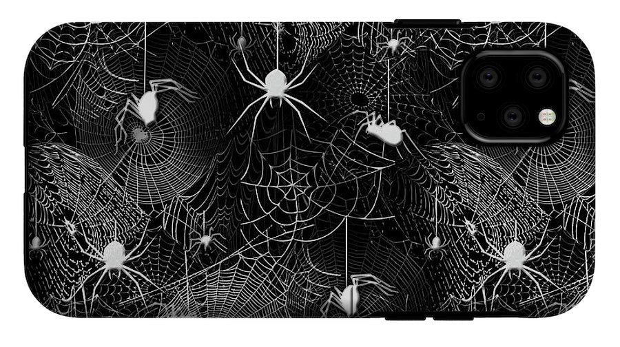 Black and White Spiders - Phone Case
