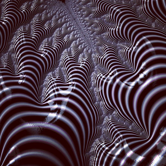 Black and White Spiral Fractal Digital Image Download