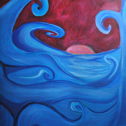 Blown Ocean Waves Digital Image Download