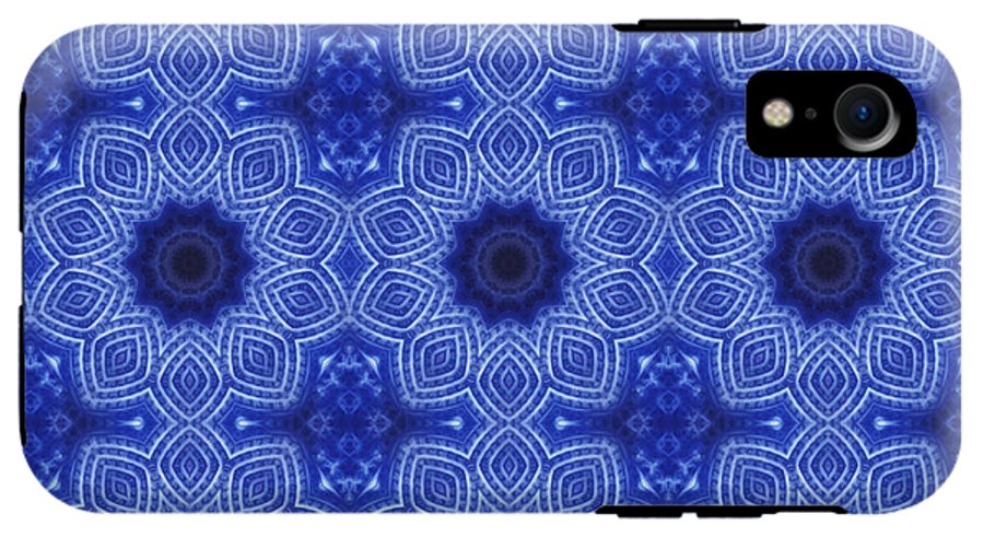 Blue and White Kaleidoscope - Phone Case