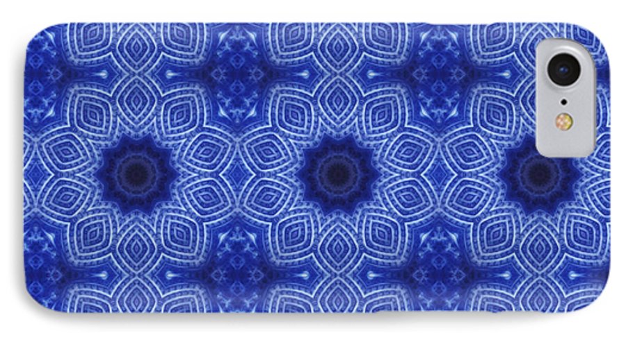 Blue and White Kaleidoscope - Phone Case