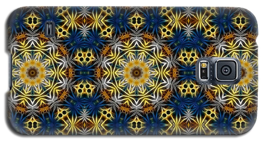 Blue and Yellow Kaleidoscope - Phone Case