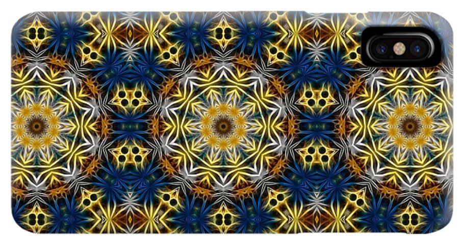 Blue and Yellow Kaleidoscope - Phone Case