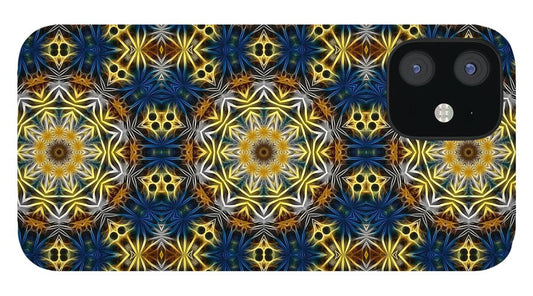 Blue and Yellow Kaleidoscope - Phone Case