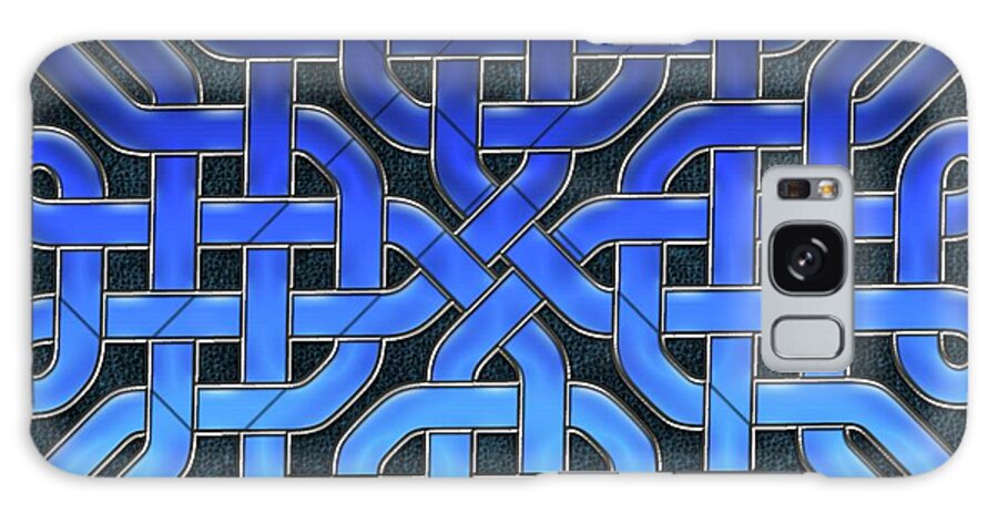 Blue Celtic Knot Ice Glass - Phone Case
