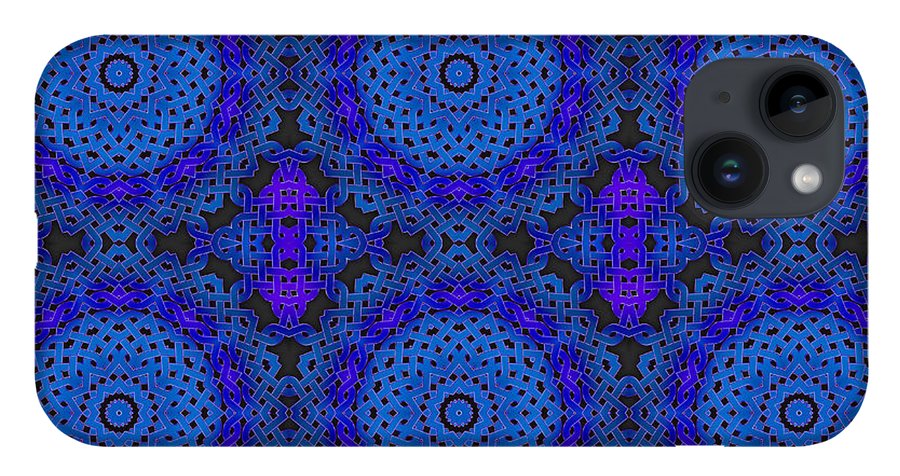 Blue Celtic Knot Kaleidoscope - Phone Case