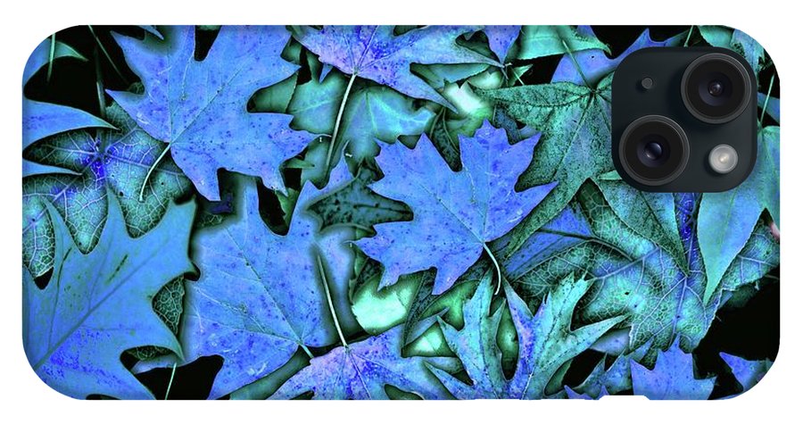 Blue Fall leaves - Phone Case