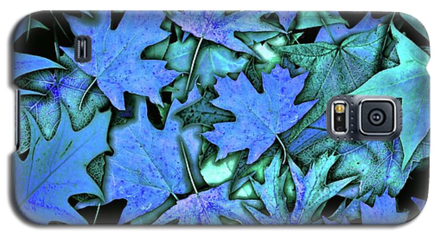 Blue Fall leaves - Phone Case