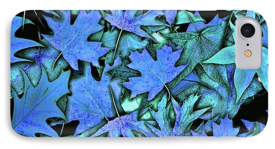 Blue Fall leaves - Phone Case