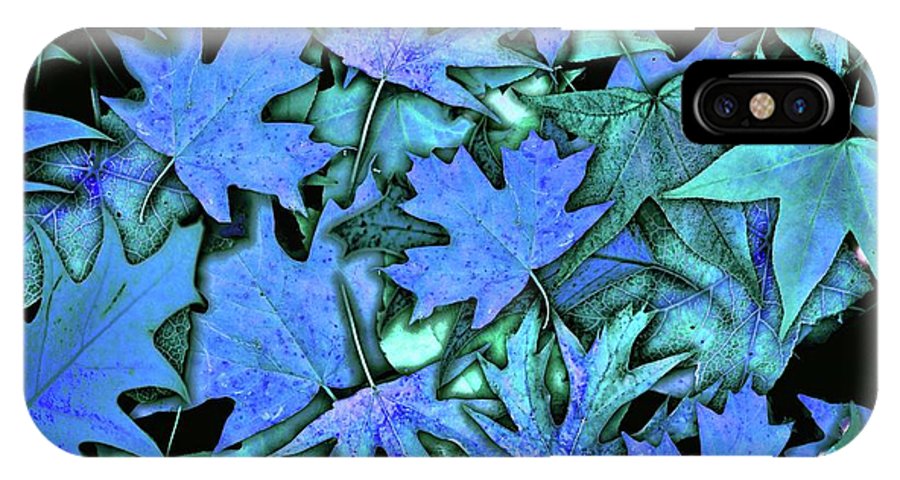 Blue Fall leaves - Phone Case