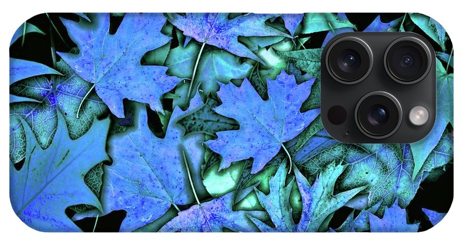 Blue Fall leaves - Phone Case