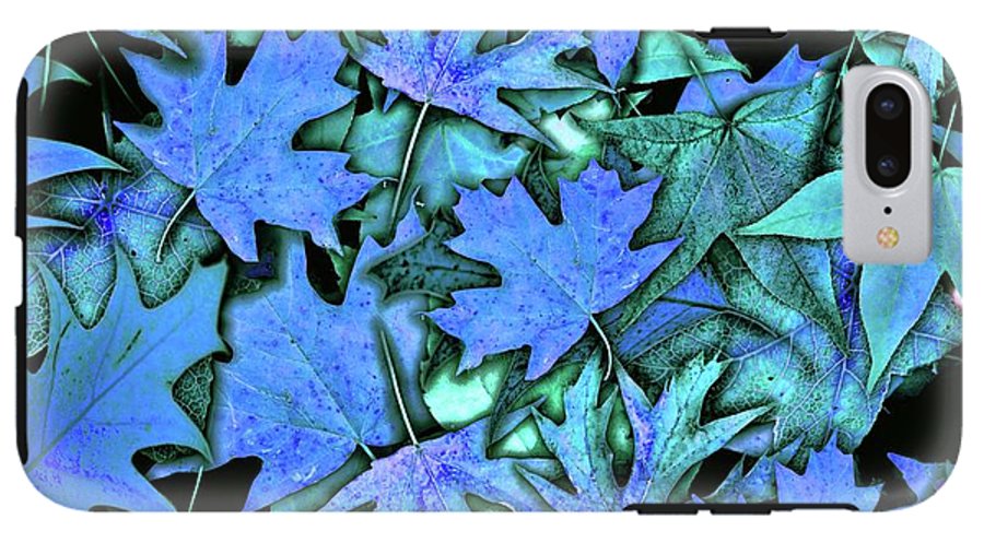 Blue Fall leaves - Phone Case