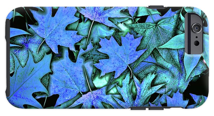 Blue Fall leaves - Phone Case