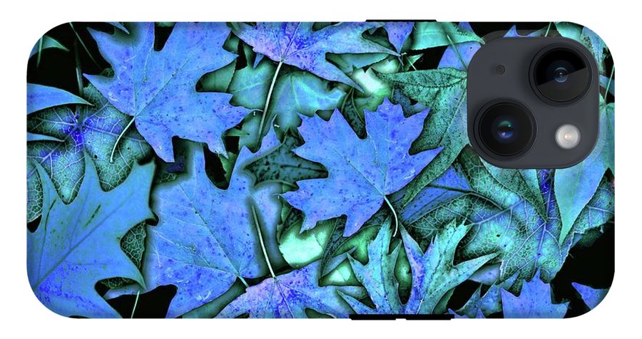 Blue Fall leaves - Phone Case