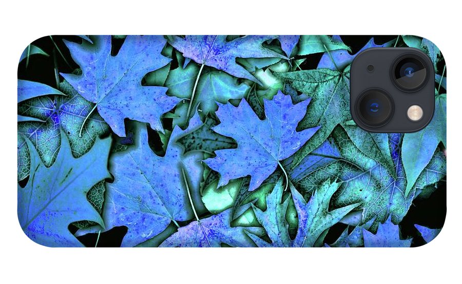 Blue Fall leaves - Phone Case
