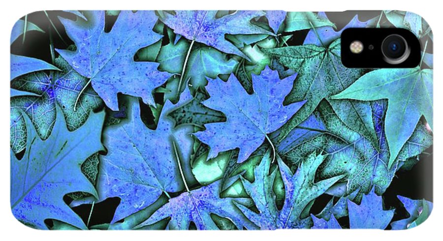 Blue Fall leaves - Phone Case