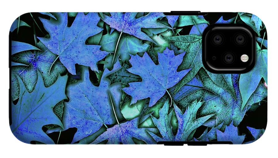 Blue Fall leaves - Phone Case