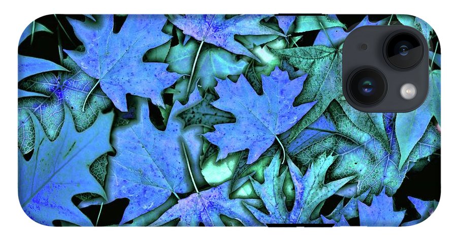 Blue Fall leaves - Phone Case