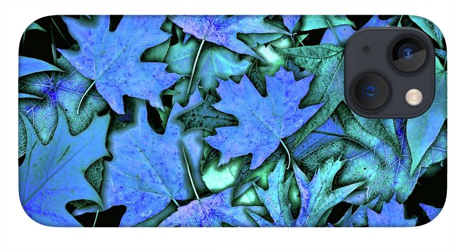 Blue Fall leaves - Phone Case