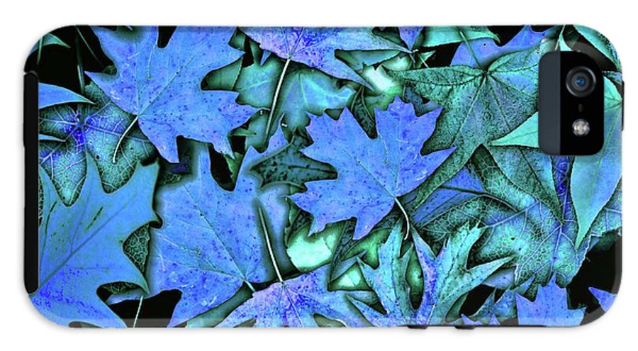 Blue Fall leaves - Phone Case