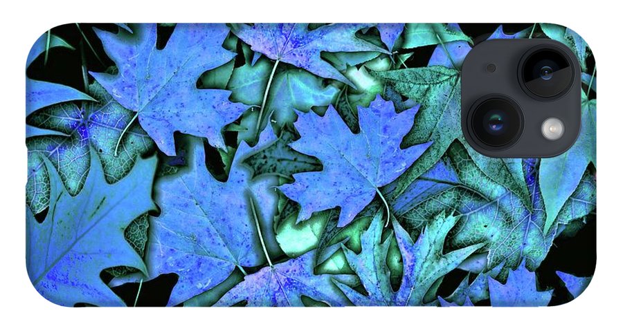 Blue Fall leaves - Phone Case