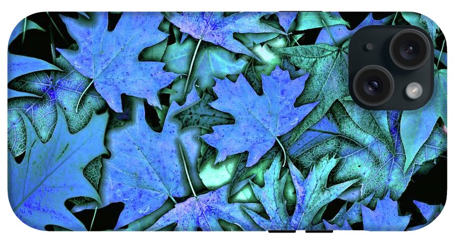 Blue Fall leaves - Phone Case