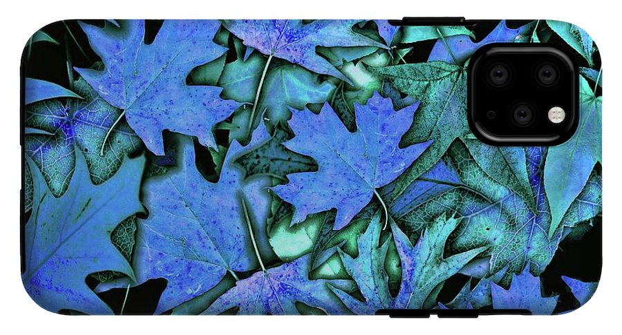 Blue Fall leaves - Phone Case