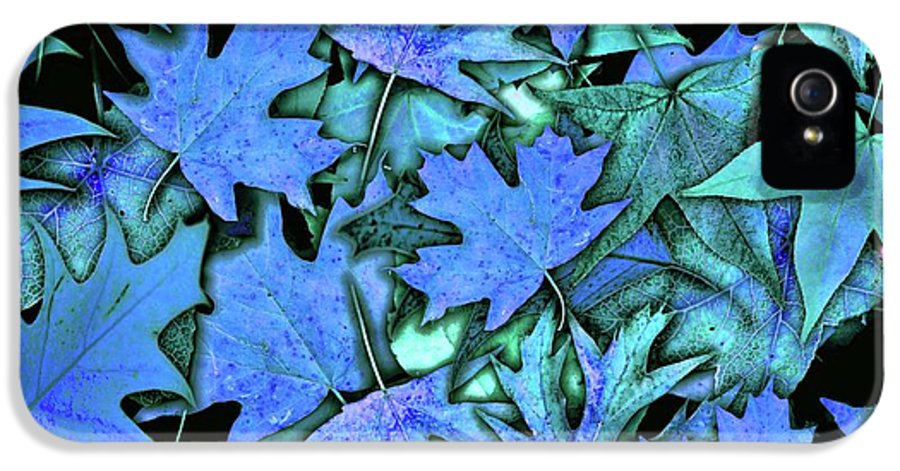 Blue Fall leaves - Phone Case