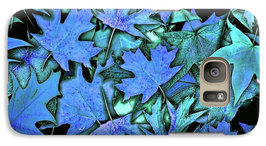 Blue Fall leaves - Phone Case