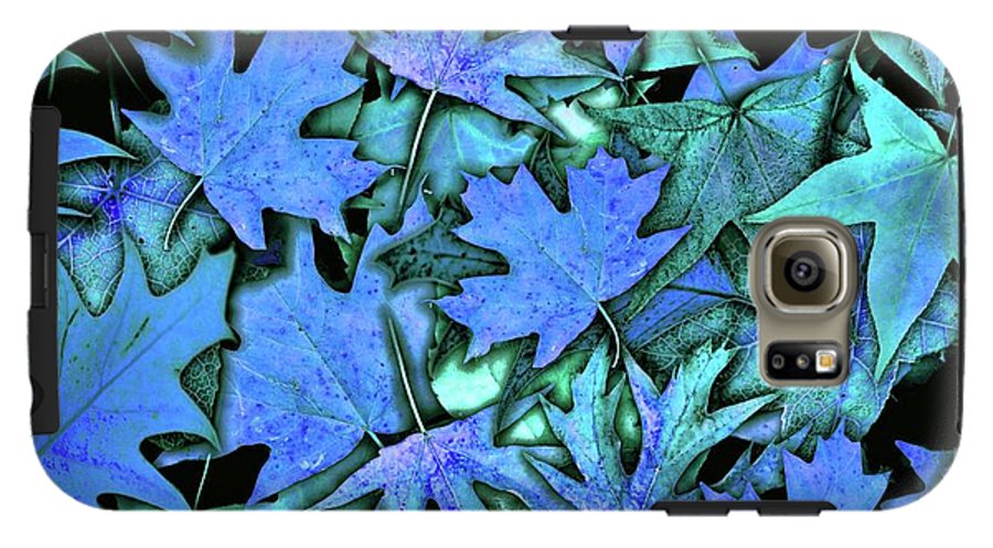 Blue Fall leaves - Phone Case