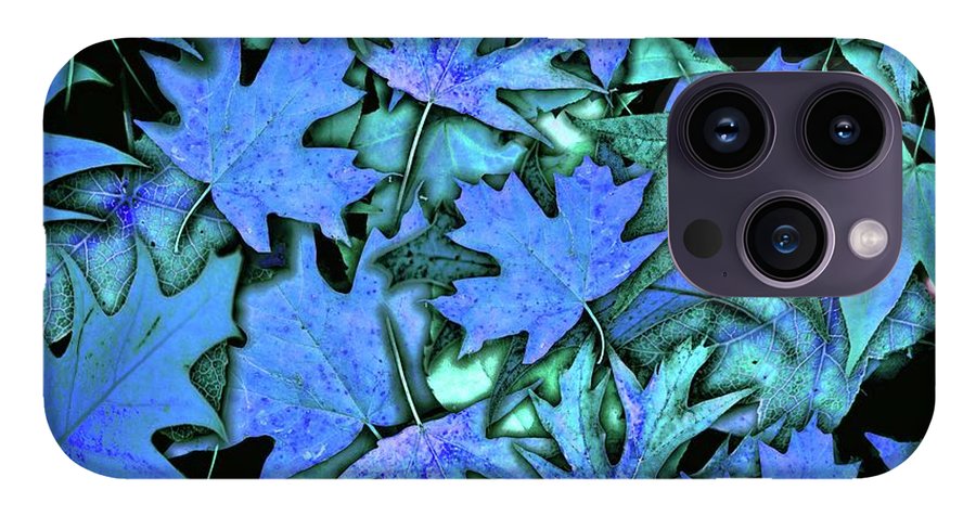 Blue Fall leaves - Phone Case